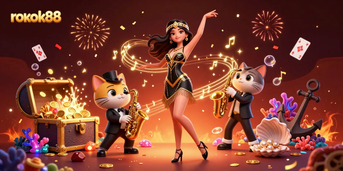 Enjoy the thrilling action at rokok88 while diving into a colorful whirlwind of gems and casino elements.