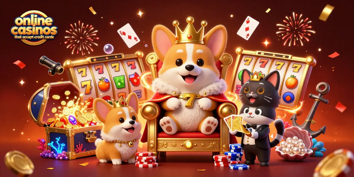 Experience online casinos that accept credit cards with vibrant characters and exciting 3D elements.