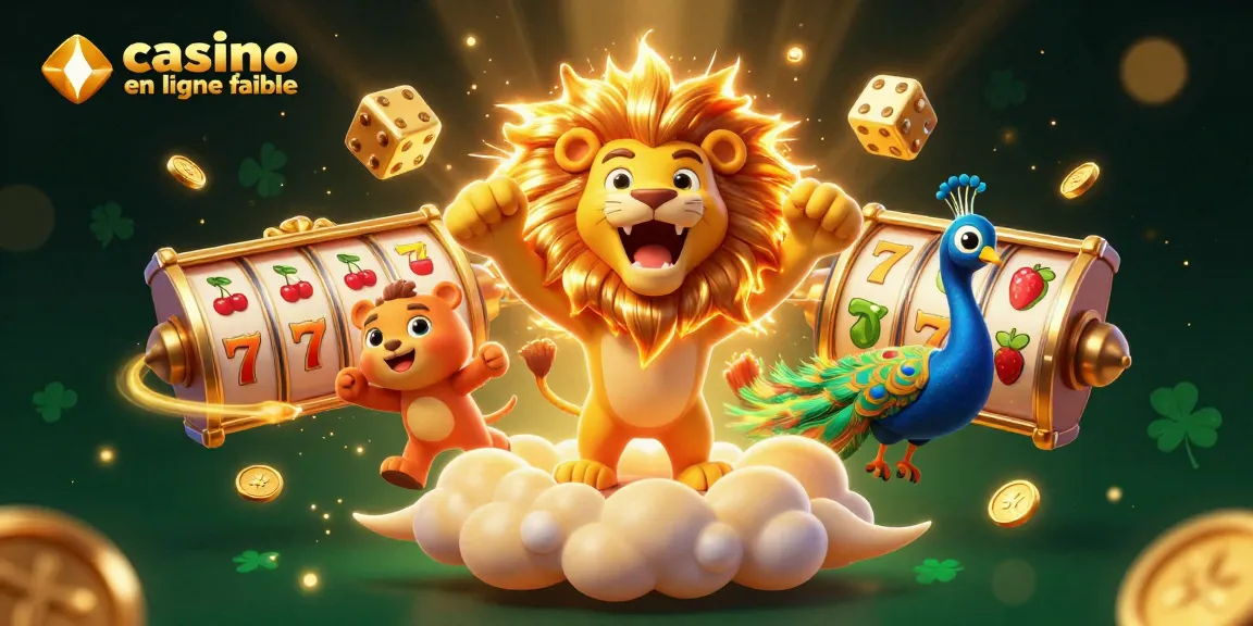Jouez dans un casino en ligne fiable avec l'excitation des jackpots et des gains, illustration dynamique