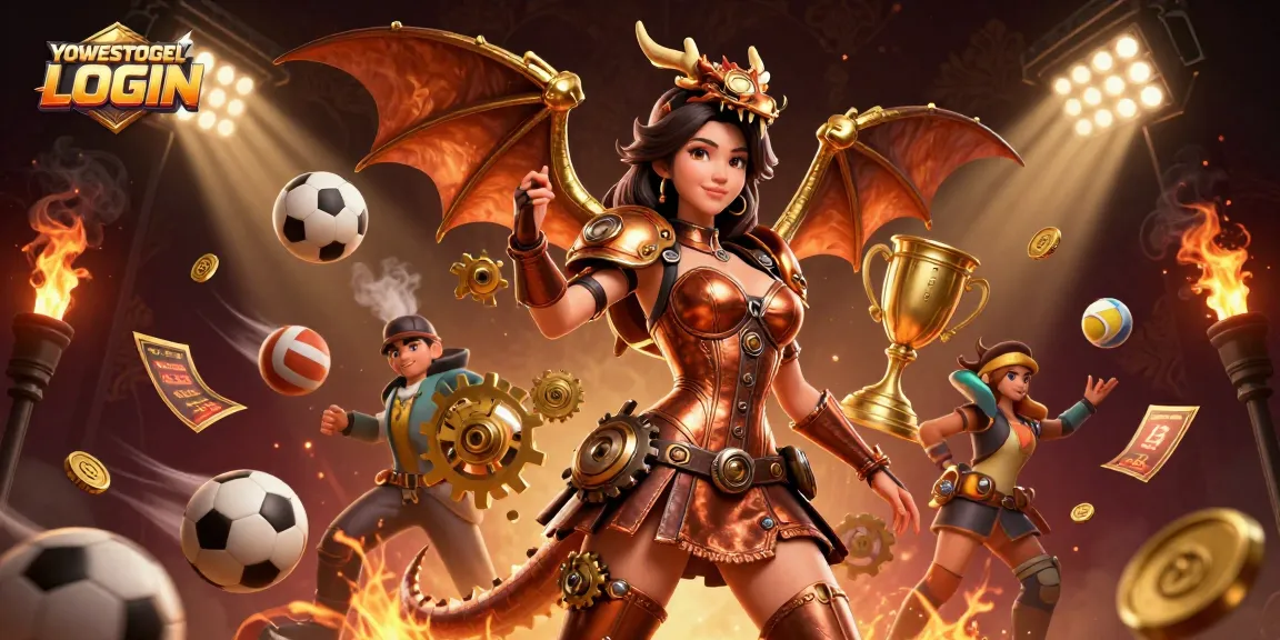 Engage in YOWESTOGEL LOGIN for thrilling sports betting action displayed in a dynamic scene.
