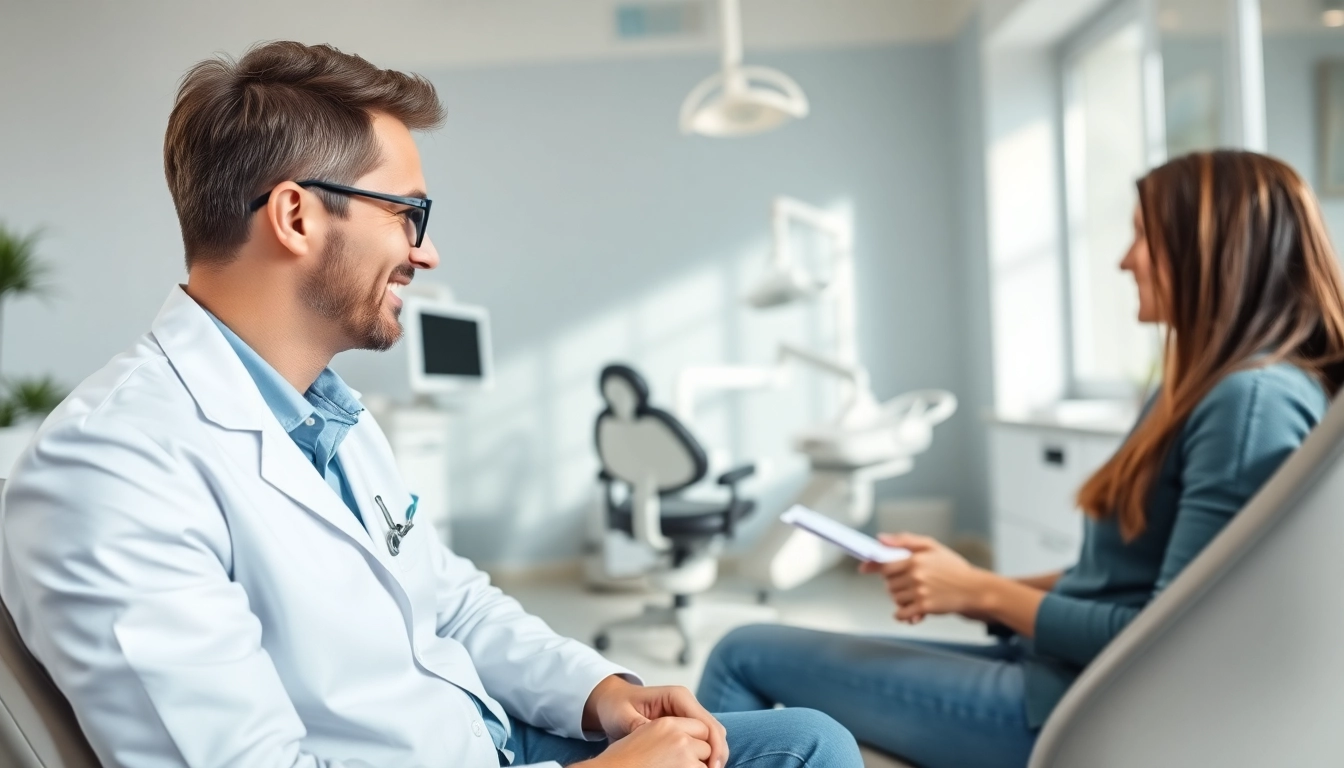 Find an orthodontic near me during a consultation in a modern dental clinic.