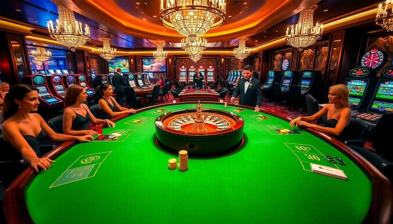 Participez à un gameplay palpitant au casino en ligne Français 2026 avec des tables de poker luxueuses et de la roulette.
