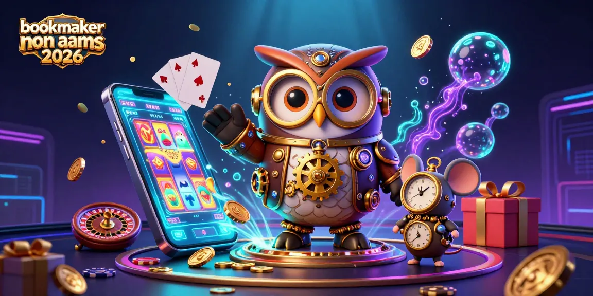 Gioca con i migliori bookmaker non AAMS 2026 in un'atmosfera di casinò vibrante e futuristica.