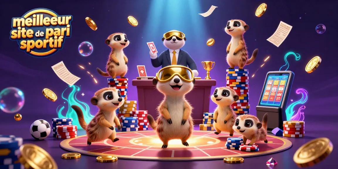 Pariez sur le meilleur site de pari sportif avec des suricates animés dans un casino dynamique.