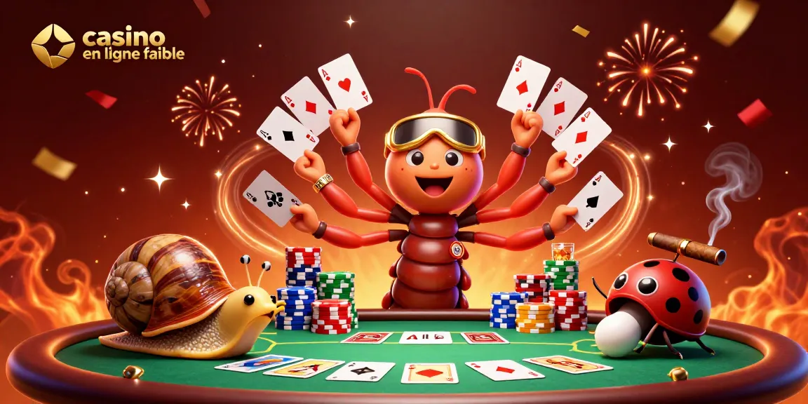 Jouez au casino en ligne fiable avec des jeux captivants, des cartes et jetons au coeur de l'action.
