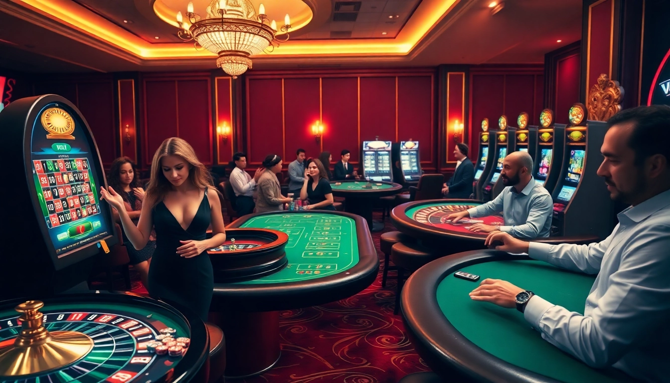 Interface de casino en ligne passionnante mettant en avant des joueurs variés profitant du jeu de casino en ligne France fiable avec des tables virtuelles.