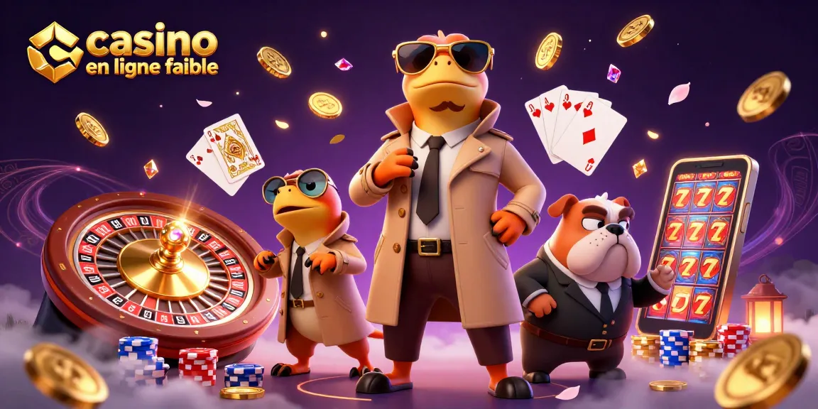 Les raptors déguisés comme un homme portent des lunettes dorées au casino en ligne fiable.