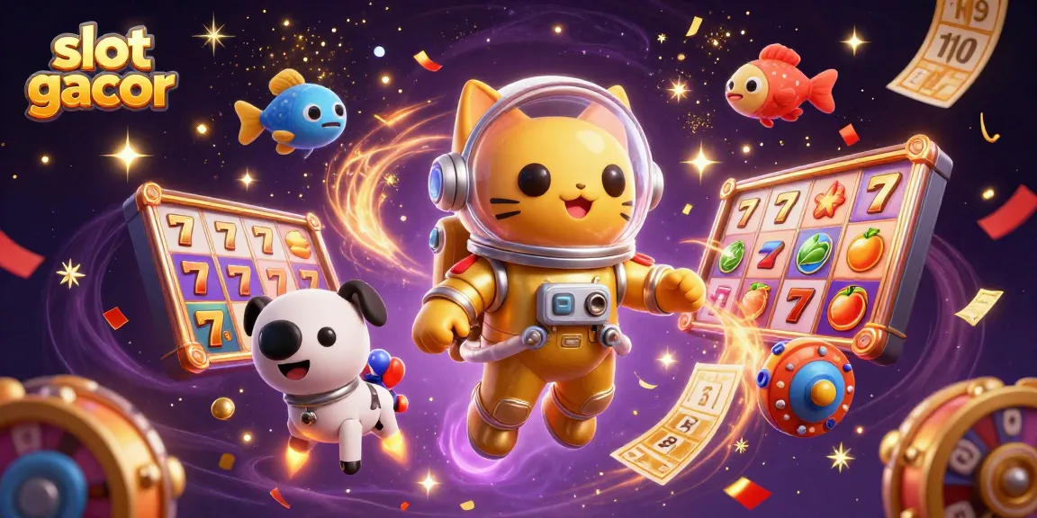 Experience thrilling slot gacor action with vibrant reels and characters in a spectacular 3D scene.