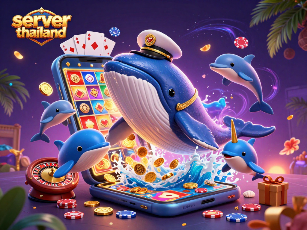 Engage in thrilling gaming with server thailand featuring a whimsical scene of animals and casino elements.