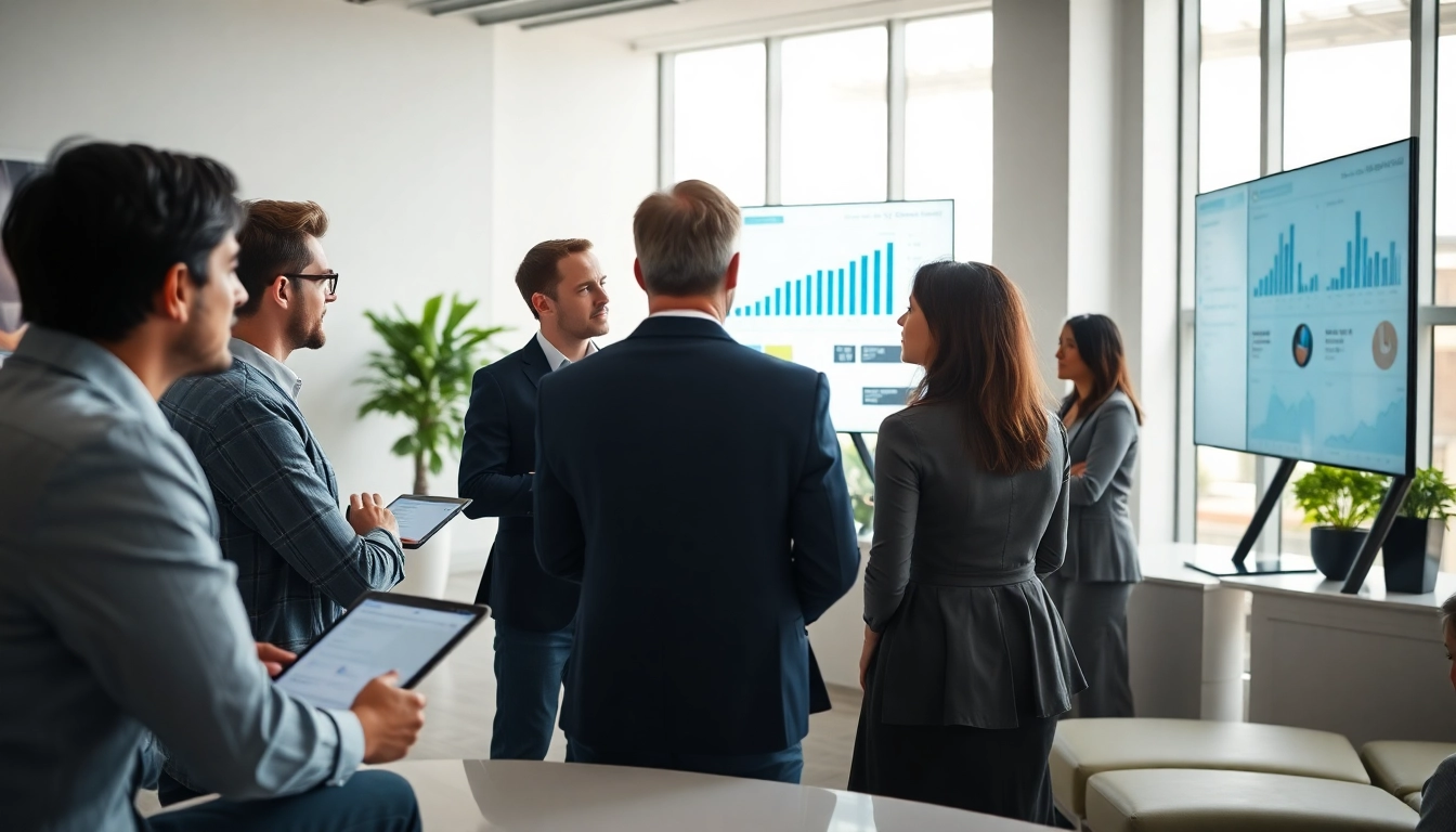 Team collaboration in b2b competitive intelligence analysis during a strategy meeting.