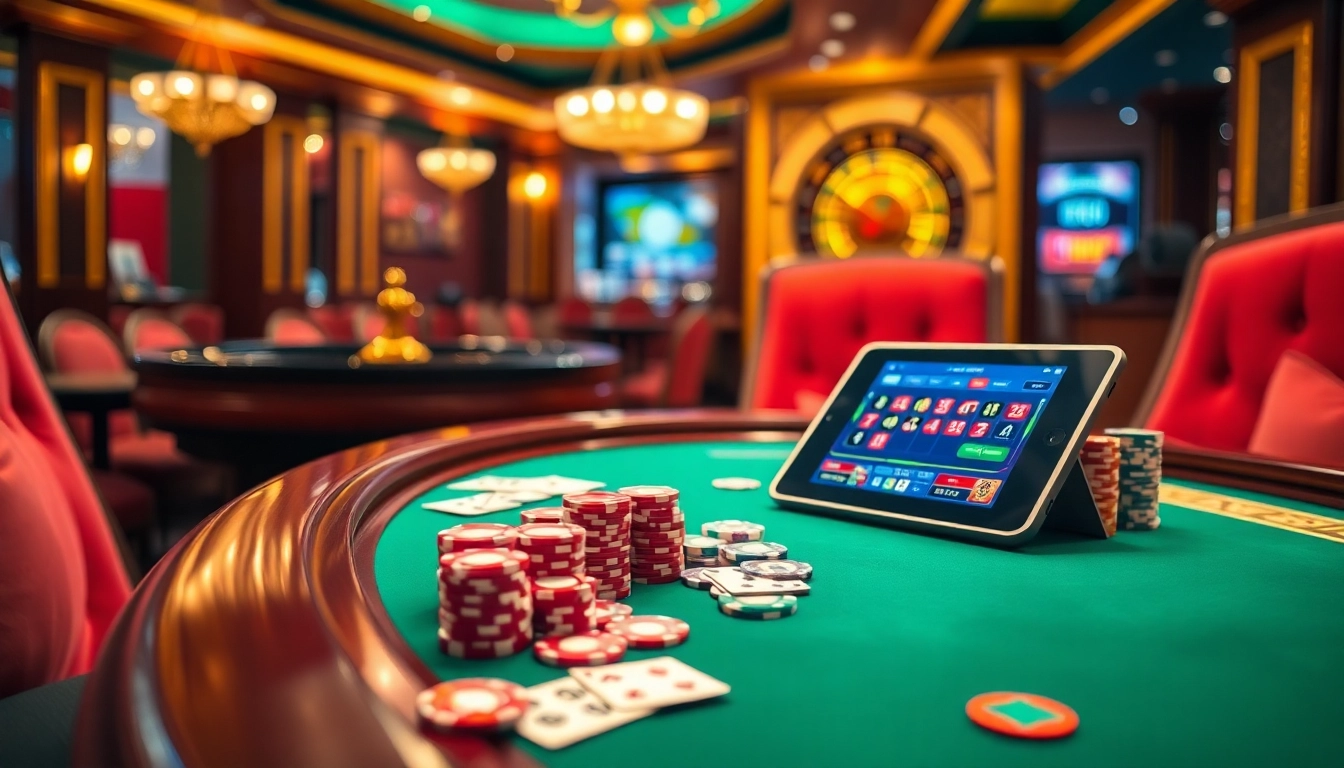 Découvrez l'excitation du casino en ligne Français 2026 avec des tables de jeu vibrantes et un baccarat élégant.