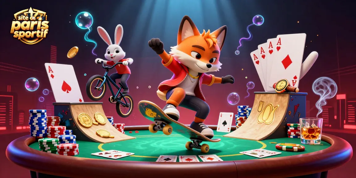 Placez vos paris sportifs sur un site de paris sportif avec des personnages animés en action.