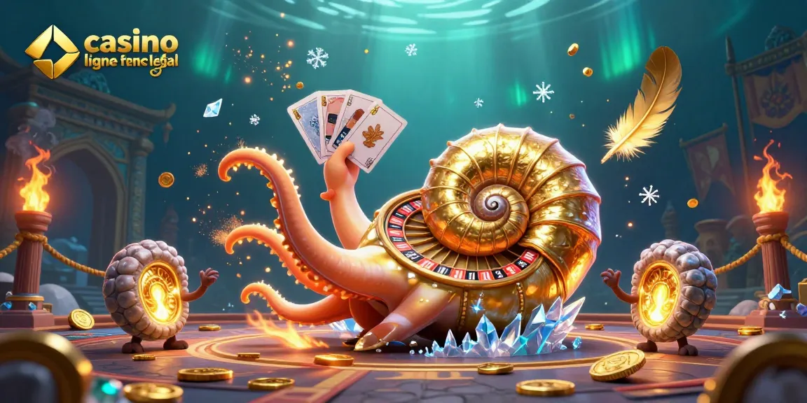 Découvrez un nautilus géant dans un casino en ligne légal en France, entouré d'éléments de jeu captivants.