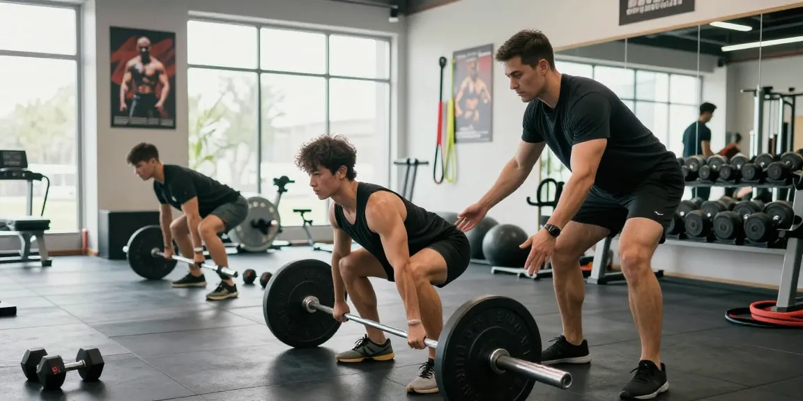 Astera Shop customers training together with effective steroids in a vibrant gym.