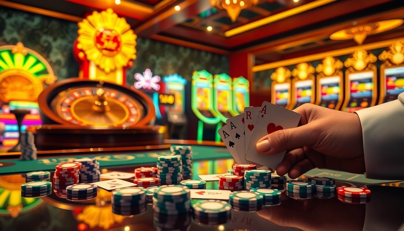 Plongez dans l'excitation des paris à enjeux élevés avec le casino en ligne argent réel France mettant en vedette la roulette, les jetons de poker et des machines à sous vibrantes.