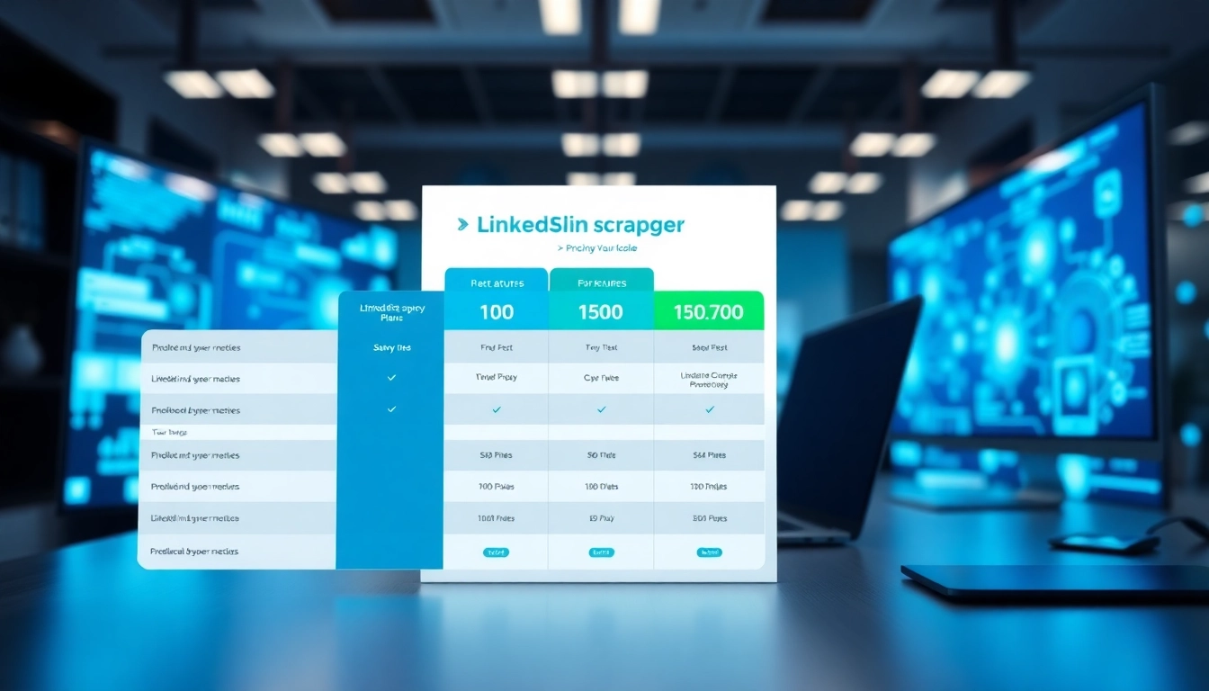 Compare linkedin scraper pricing plans highlighting features and costs clearly.