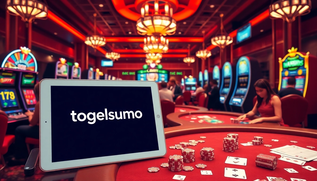 Rasakan permainan yang seru di kasino Togelsumo dengan slot yang meriah dan pemain yang bersemangat.