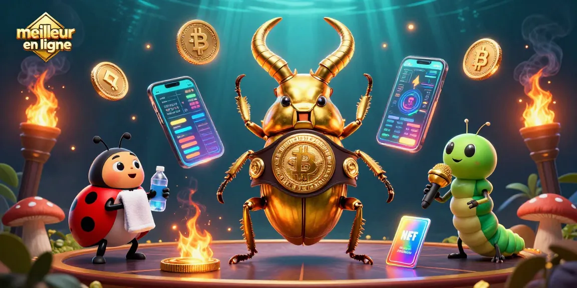 Découvrez le meilleur casino en ligne avec un scarabée doré et des éléments de jeux captivants.