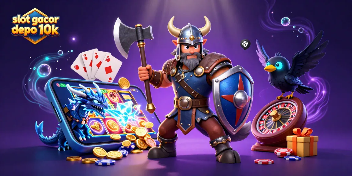 Slot gacor depo 10k mengungkap kemenangan dengan karakter kartun seperti Viking dan naga, penuh dengan elemen slot menarik.
