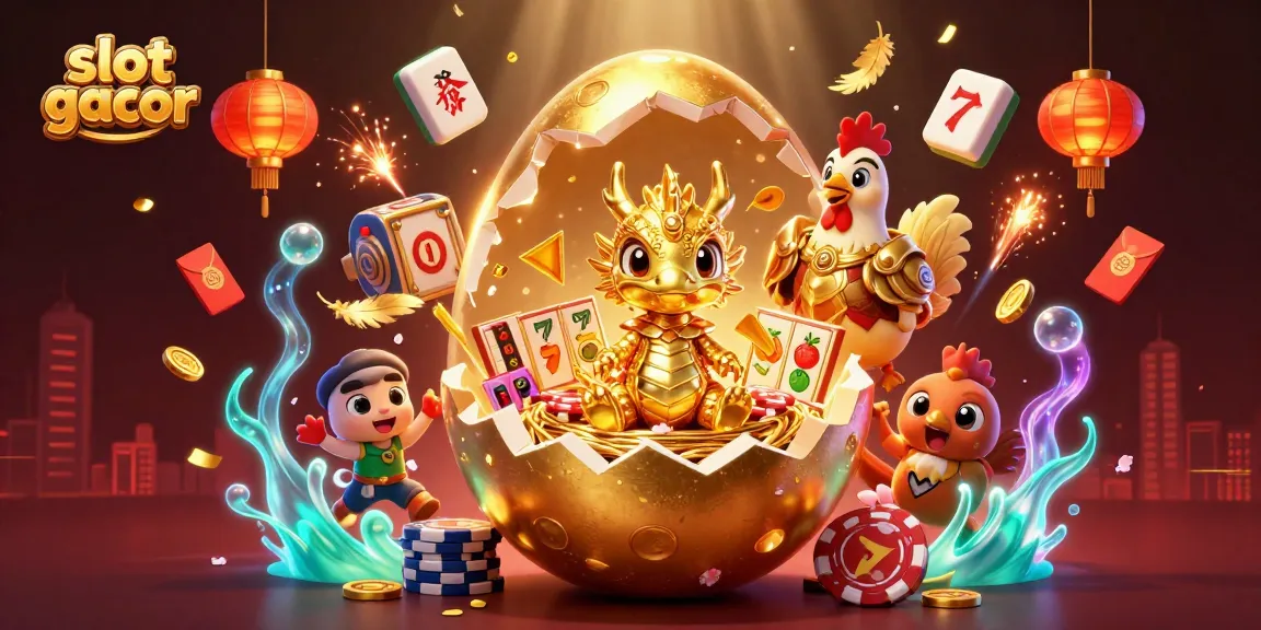 Engage with slot gacor gameplay featuring a golden dragon and dynamic casino elements.
