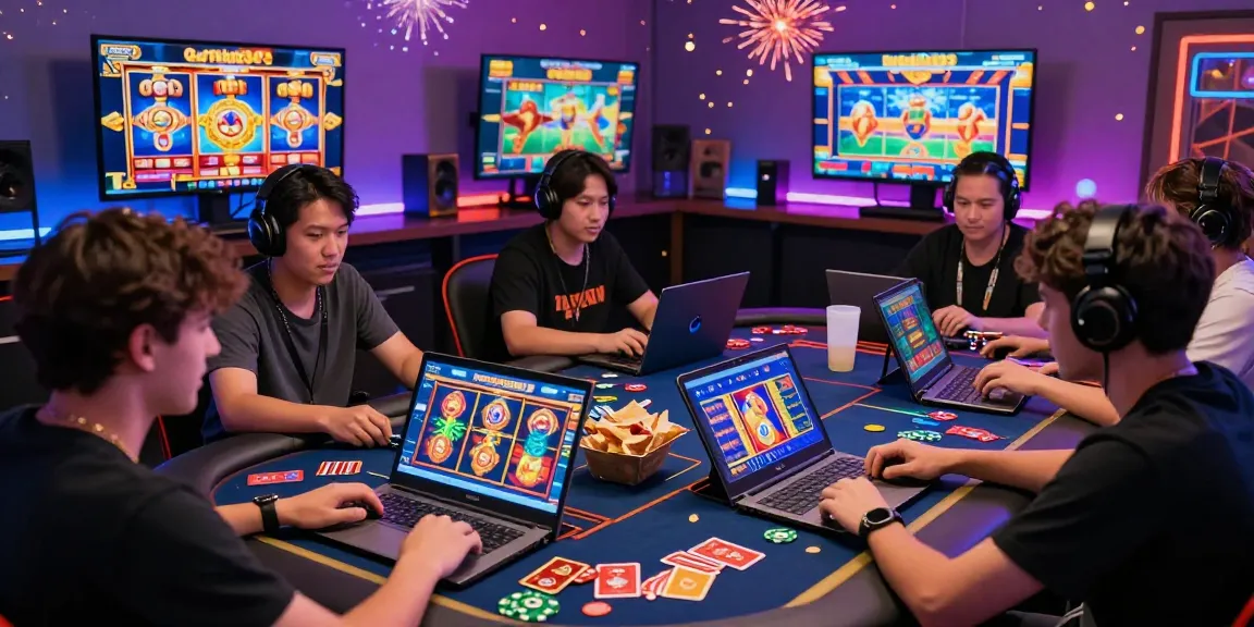 Exciting Garuda303 slot tournament scene with players immersed in vibrant online gaming.