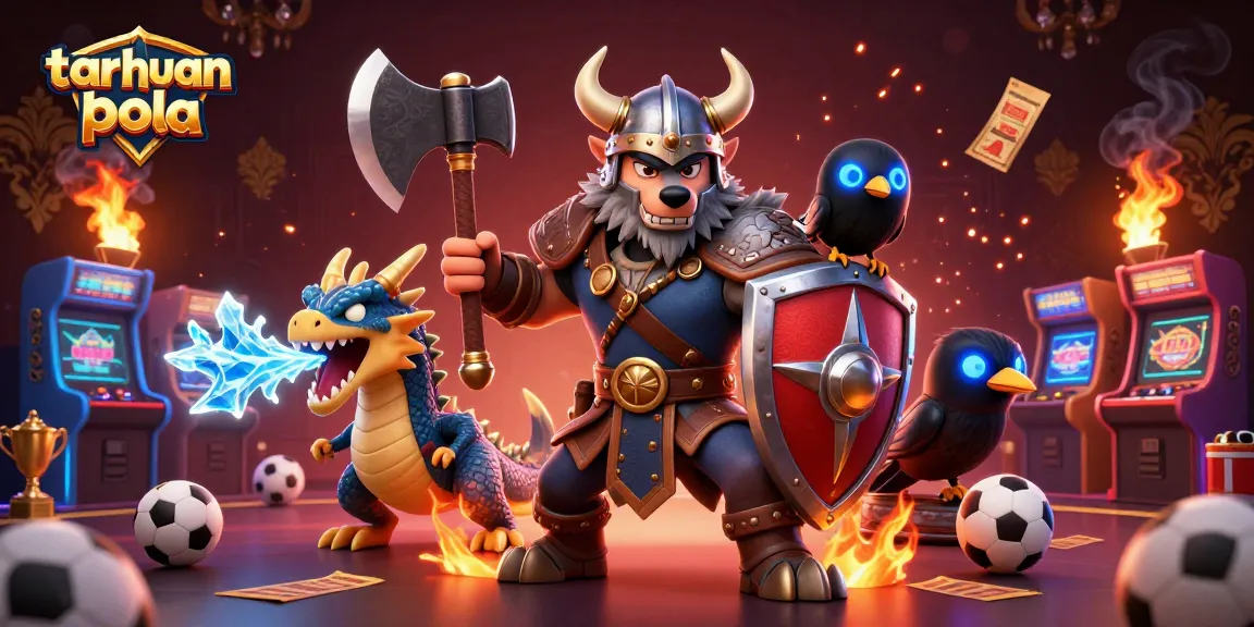 Engage in taruhan bola with thrilling sports betting action captured in a 3D illustration featuring vibrant characters.