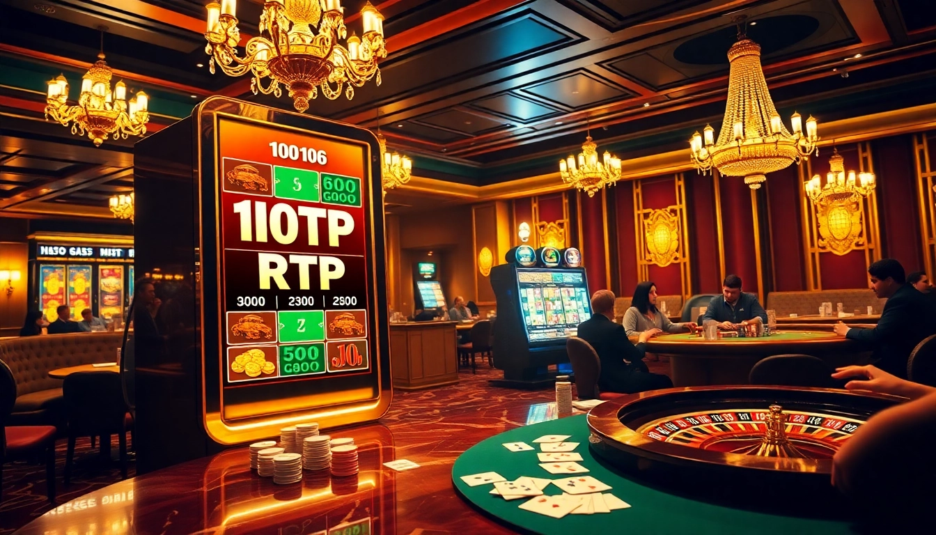 Experience the thrilling world of RTP Pragmatic Play slots in a luxurious casino setting.