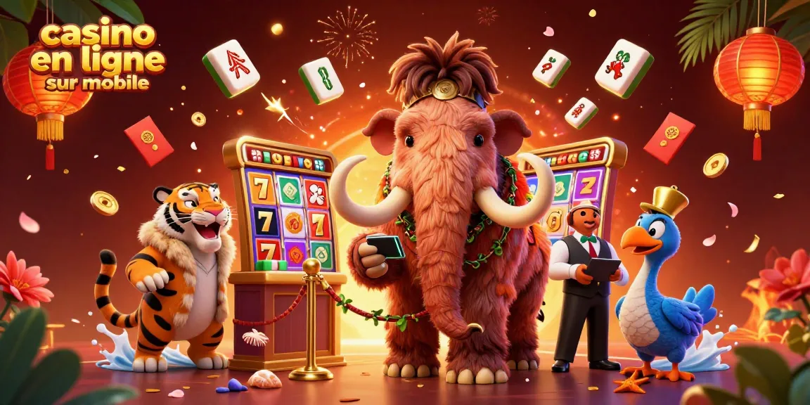 Jouer à casino en ligne sur mobile avec un bouncer mammouth, un VIP tigre et un portier dodo.