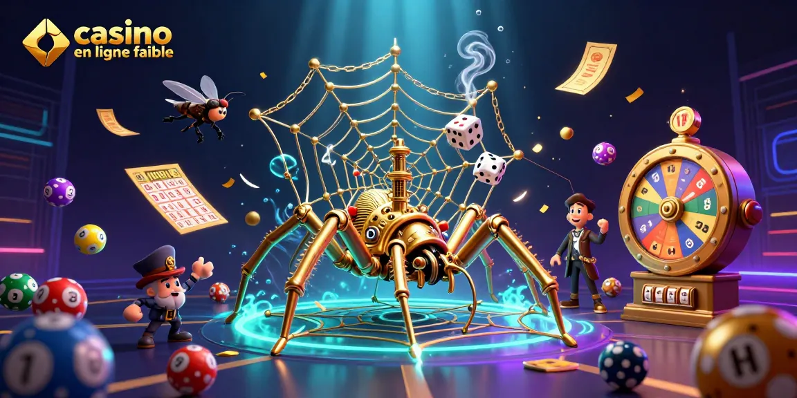 Jouez au casino en ligne fiable avec cette illustration captivante dévoilant la chance et l'excitation.