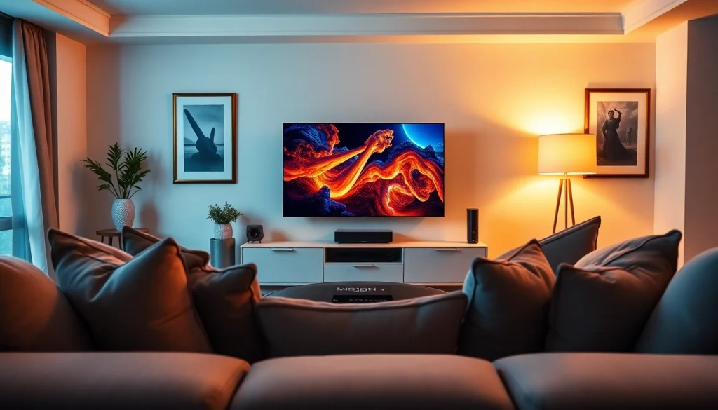 Experience premium entertainment at home with iron tv displayed on a modern screen.