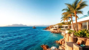 Showcasing Cabo San Lucas real estate with stunning beachfront villas and serene ocean views.