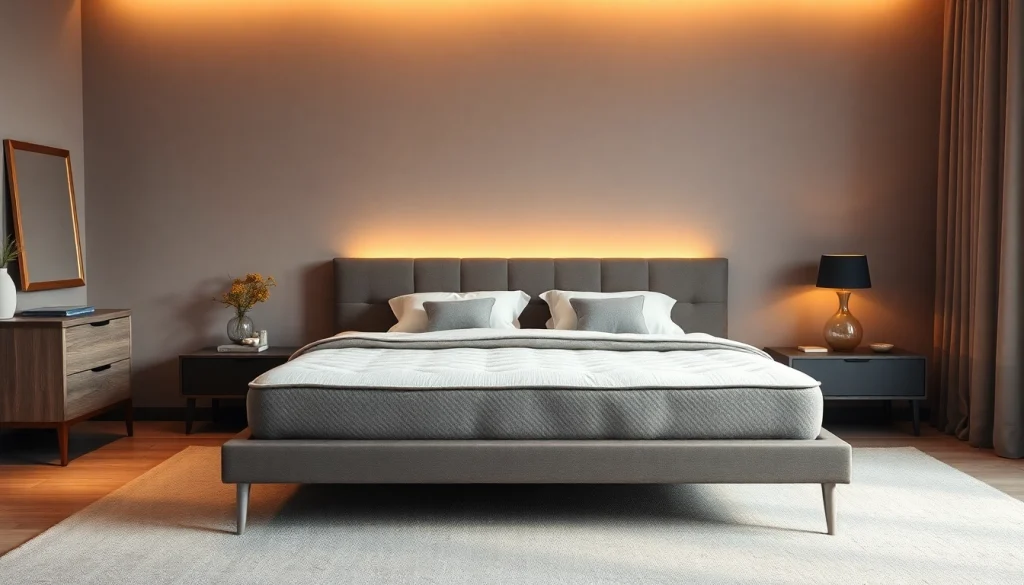 Scopri il comfort del materasso matrimoniale memory, con una sfumatura di blu e il texture morbido.