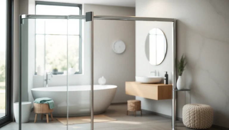 Installer une paroi de douche sirhona moderne dans une salle de bains lumineuse et élégante.