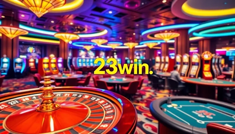 Experience thrilling bets at https://23win.hiphop/ with vibrant casino games and elegant decor.