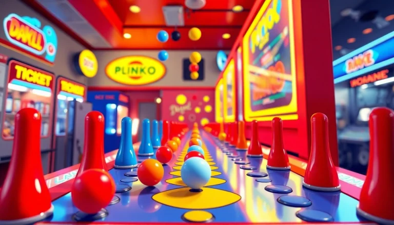 Main gameplay of demo plinko dengan bola jatuh untuk meningkatkan kesempatan menang.