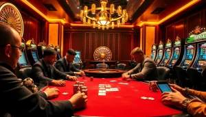 Experience the excitement of high-stakes poker in a luxurious casino, inspired by hidden wiki official themes.