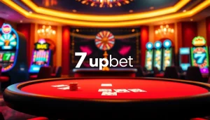 7upbet online betting experience showcasing poker chips and game interface.