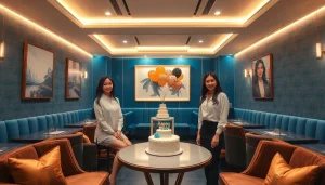 The elegant interior of Suwon's '뮤가라오케' shirt room, highlighting sophistication and comfort, representing the premium services of gdmc.bio.