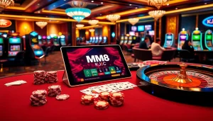 Experience thrilling MM88 KJC gaming with vibrant casino visuals and interface.