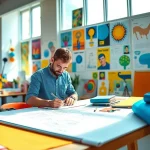 Professional designer at work showcasing creativity at https://bestdesignersintheworld.com/ in an inspiring studio setting.