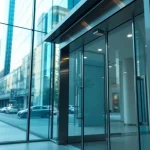 Enhance accessibility with Commercial Automatic Doors in a sleek office entrance.